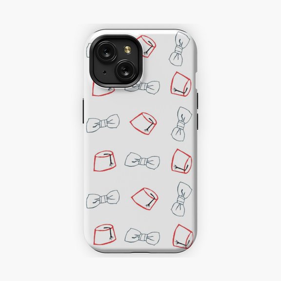 Protective iPhone Case Bowties Are Cool Phone Case Retro Inspired Style Fun Graphic Print IP13/14 Magnetic MagSafe Compatible