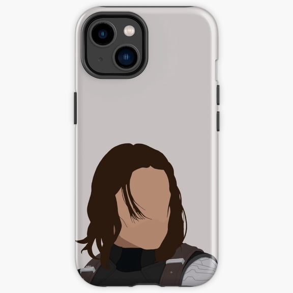 Protective iPhone Case Bucky Barnes Winter Soldier Dark Graphic Character Shield IP15 Magnetic MagSafe Compatible