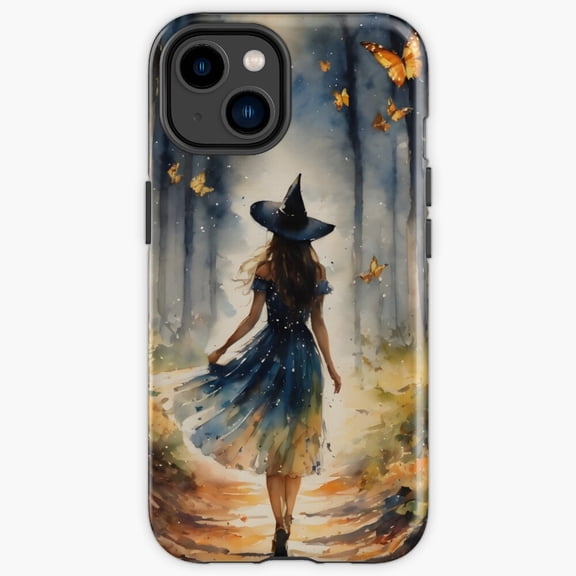 Protective iPhone Case Butterfly Witch Pagan Celestial Entomology Magic Heavy Duty Shockproof Hard Shell IP15 Magnetic MagSafe Compatible