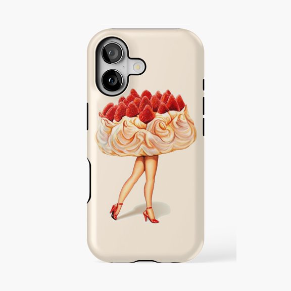 Protective iPhone Case Cake Walk Pavlova Dessert Phone Case IP 17 Magnetic MagSafe Compatible
