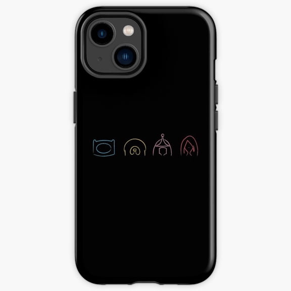 Protective iPhone Case Cartoon Friends Fantasy Group Interaction Illustration Shield IP13/14 Magnetic MagSafe Compatible