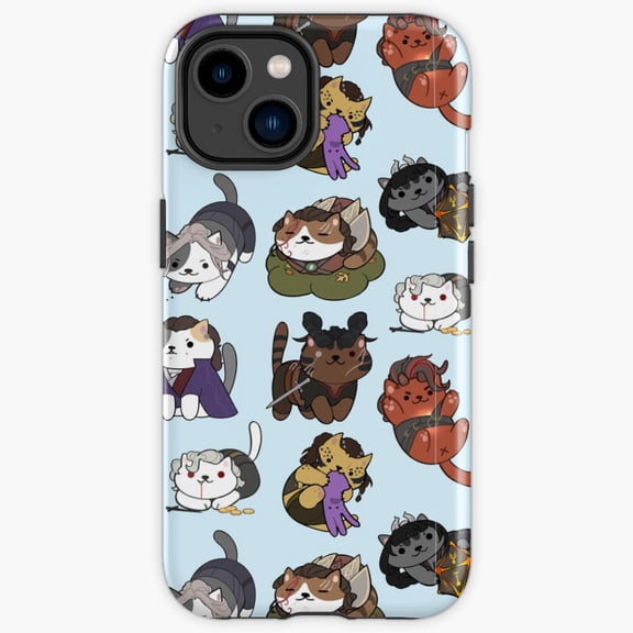 Protective iPhone Case Cat Companions Baldurs Gate Three Bg3 Video Game Pets Shield IP16 Magnetic MagSafe Compatible