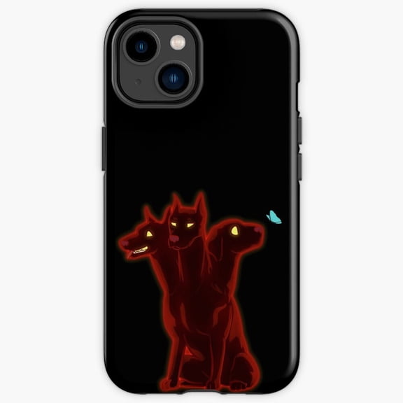 Protective iPhone Case Cerberus Mythical Three Headed Hellhound Underworld Graphic Shield IP15 Magnetic MagSafe Compatible