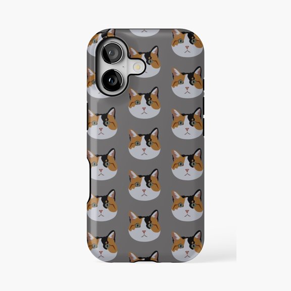 Protective iPhone Case Cheeto Calico Cat Design Phone Case IP13/14 Magnetic MagSafe Compatible