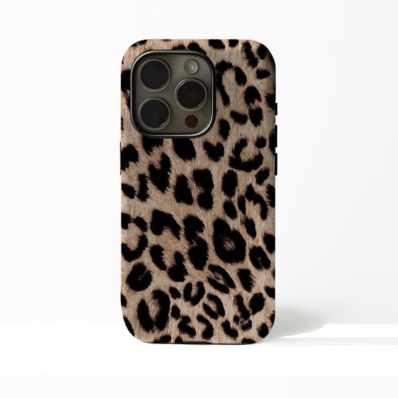 Protective iPhone Case Chic Brown Animal Print Tough Cover Cover IP13/14 Magnetic MagSafe Compatible