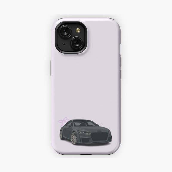 Protective iPhone Case Chic Typography Brand Logo Coquette Purple Phone Case Layout IP13/14 Magnetic MagSafe Compatible