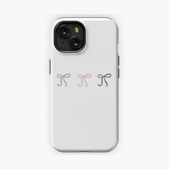 Protective iPhone Case Chroma Bow Trio Bold and Colorful Style Graphic Phone Case IP13/14 Magnetic MagSafe Compatible