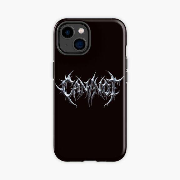 Protective iPhone Case Chrome Can Not Typography Phone Case IP16 Magnetic MagSafe Compatible
