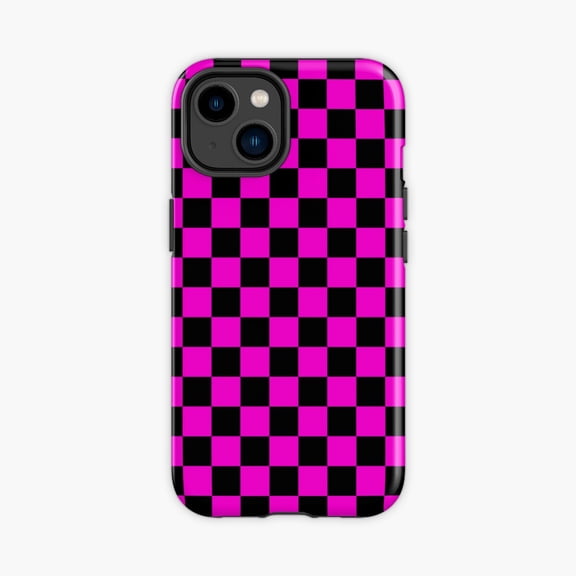 Protective iPhone Case Classic Emo Checkered Pattern Phone Case IP16 Magnetic MagSafe Compatible