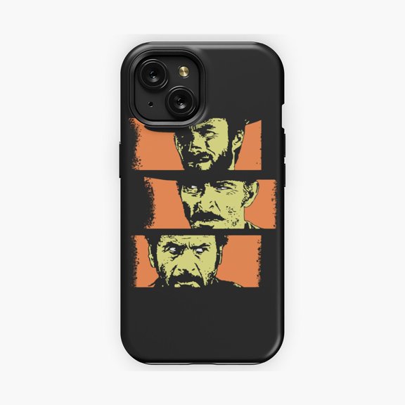 Protective iPhone Case Classic Western Showdown Inspired Artwork Phone Case Gunfighter Duel Street Shell IP15 Magnetic MagSafe Compatible