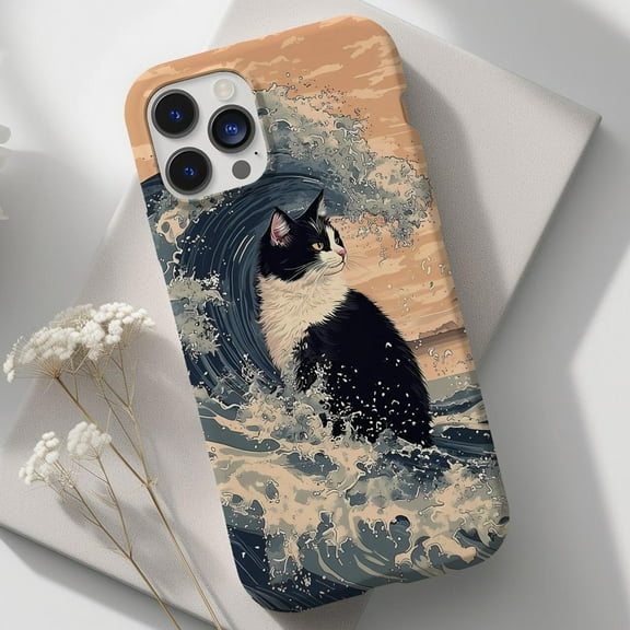 Protective iPhone Case Colorful Fish Collage Phone Case Trendy Ocean Inspired Playful Cover IP16 Magnetic MagSafe Compatible