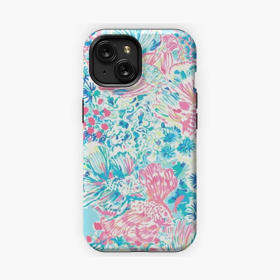 Protective iPhone Case Colorful Fish Phone Case Vibrant Ocean Pattern IP13/14 Magnetic MagSafe Compatible