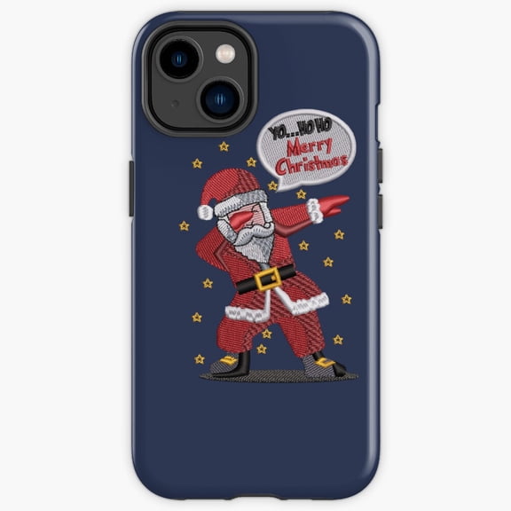 Protective iPhone Case Cool Dude Santa Winter Sunglasses Urban Street Style Shield IP13/14 Magnetic MagSafe Compatible