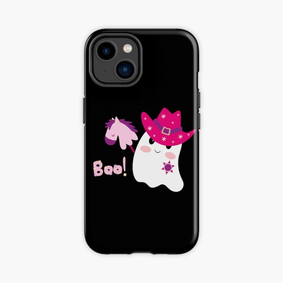 Protective iPhone Case Cool Ghoul Cowgirl Western Phone Case IP16 Magnetic MagSafe Compatible