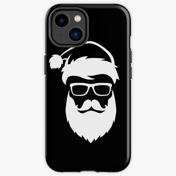 Protective iPhone Case Cool Santa Clause With Shades Secret Cover IP16 Magnetic MagSafe Compatible