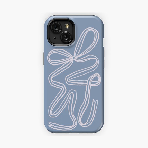 Protective iPhone Case Coquette Bow Phone Case Chic Feminine Aesthetic Style IP13/14 Magnetic MagSafe Compatible