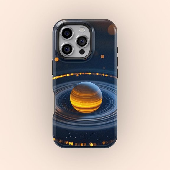 Protective iPhone Case Cosmic Planet Space Art Celestial Nebula Universe Shield IP15 Magnetic MagSafe Compatible