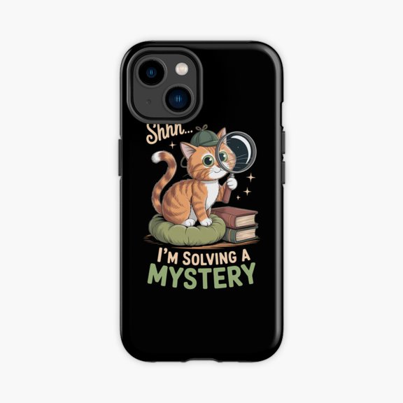 Protective iPhone Case Cozy Crime Club Mystery Reader Bookish Design Phone Case IP13/14 Magnetic MagSafe Compatible