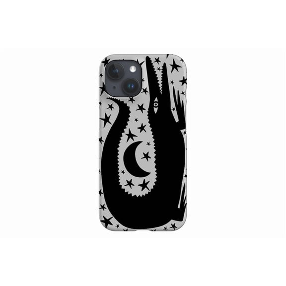 Protective iPhone Case Croc Moon Bohemian Alligator Design Off White Mystic Shield IP13/14 Magnetic MagSafe Compatible