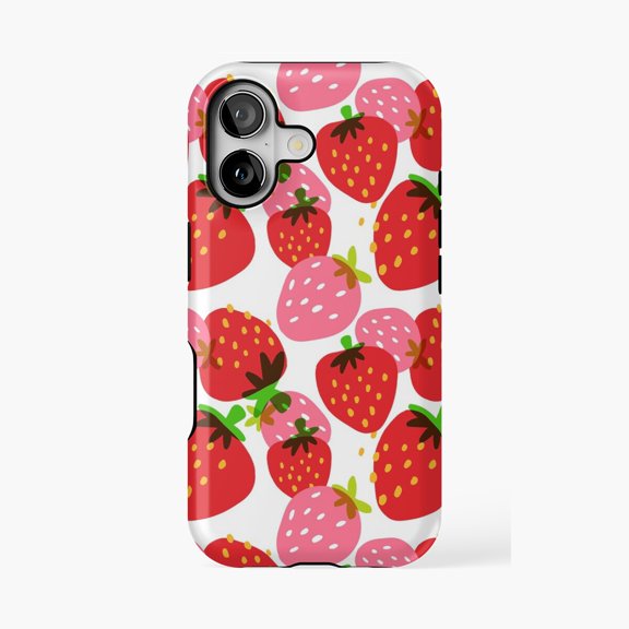 Protective iPhone Case Cute Bakery Sweets Pattern Beige Phone Case IP13/14 Magnetic MagSafe Compatible