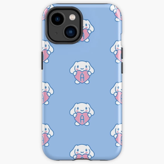 Protective iPhone Case Cute Holding A Heart With Letter A Monogram Alphabet Initial Cover IP16 Magnetic MagSafe Compatible