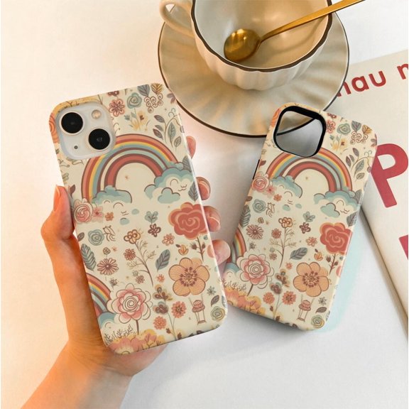 Protective iPhone Case Cute Illustrations Phone Case Playful Graphic Style IP16 Magnetic MagSafe Compatible