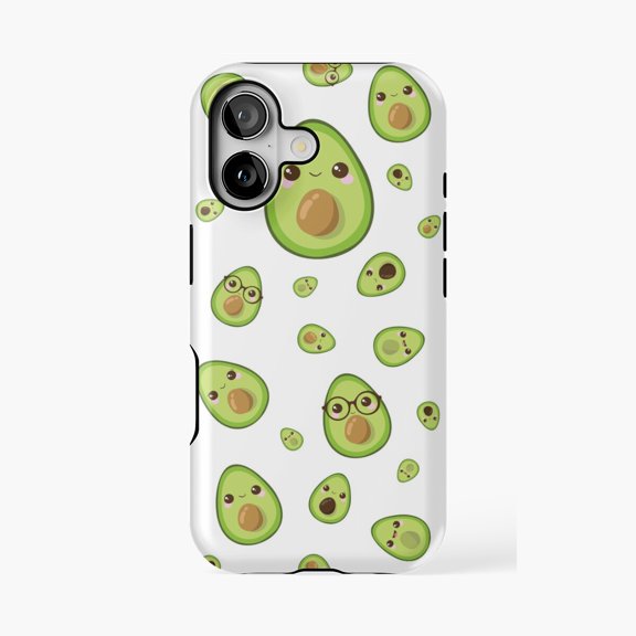 Protective iPhone Case Cutest Avocado Ever Food Design Phone Case IP13/14 Magnetic MagSafe Compatible