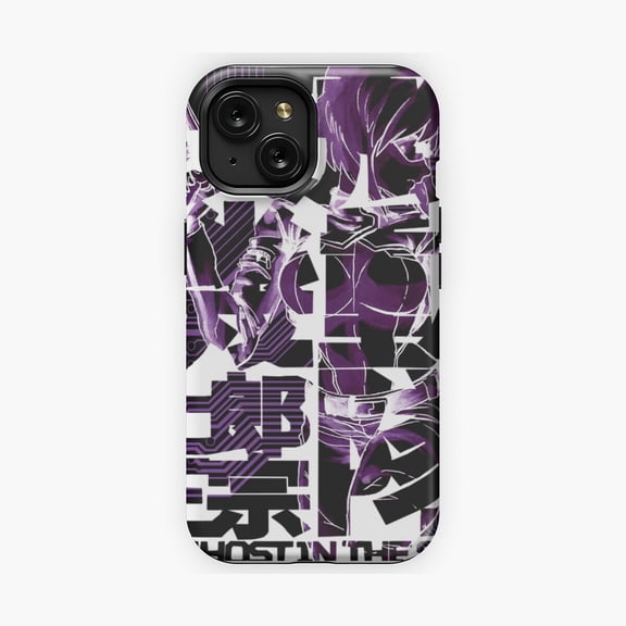 Protective iPhone Case Cyber Ghost Warrior Phone Case Futuristic Action Design IP13/14 Magnetic MagSafe Compatible