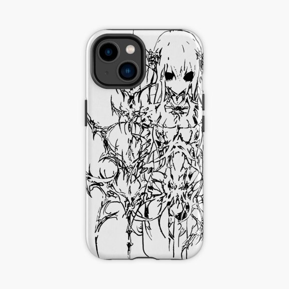 Protective iPhone Case Cyborg Girl Futuristic Phone Case IP13/14 Magnetic MagSafe Compatible