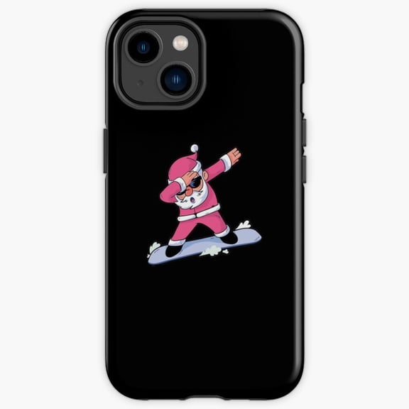 Protective iPhone Case Dabbing Santa Clause Modern Dance Trend Shield IP16 Magnetic MagSafe Compatible