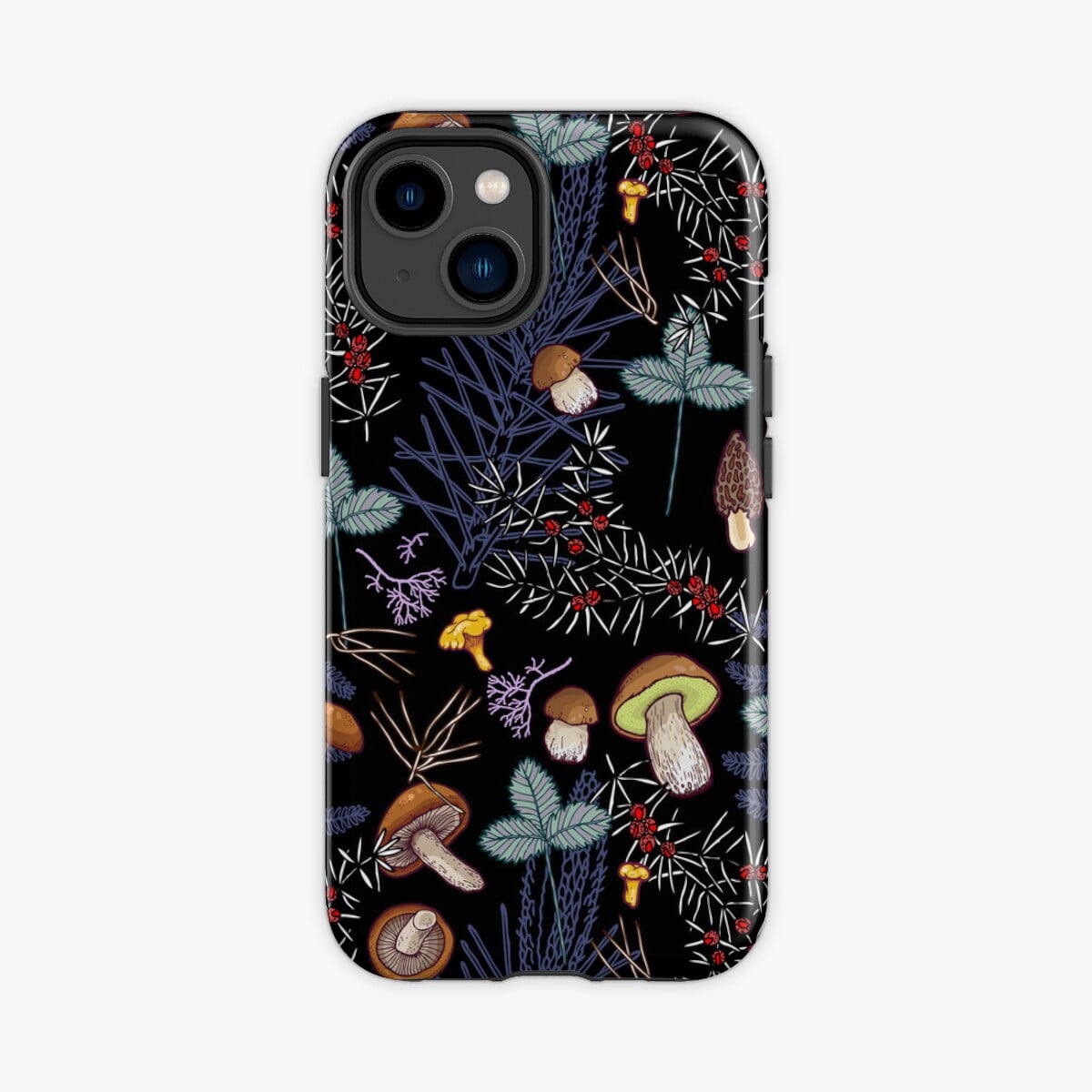 Protective iPhone Case Dark Wild Forest Mushrooms Design Phone Case ...