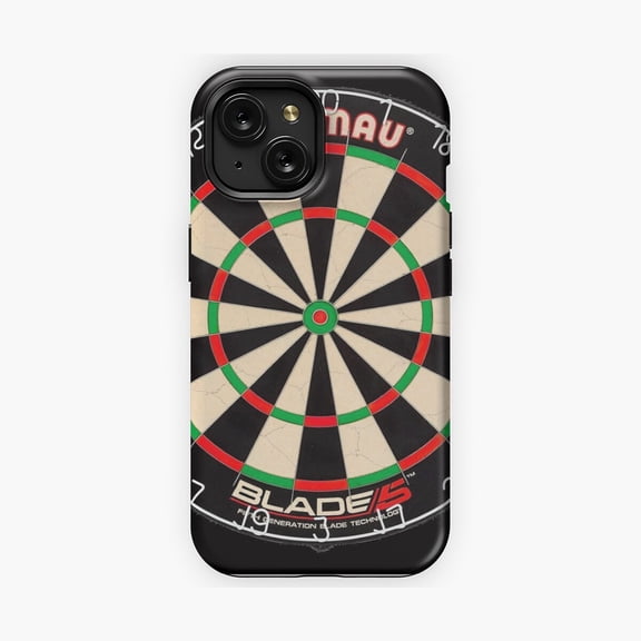 Protective iPhone Case Dartboard Inspired Sports Theme Artistic Phone Case Target Pub Game Graphic Shield IP16 Magnetic MagSafe Compatible