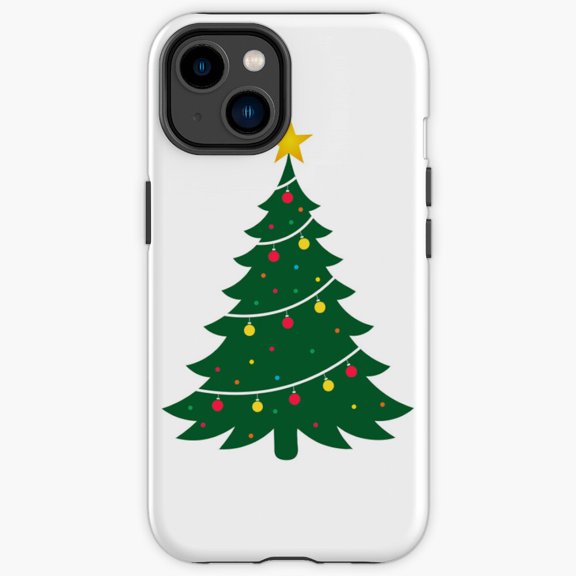 Protective iPhone Case Decorated Winter Tree Sticker Season Print Badge Cover IP16 Magnetic MagSafe Compatible