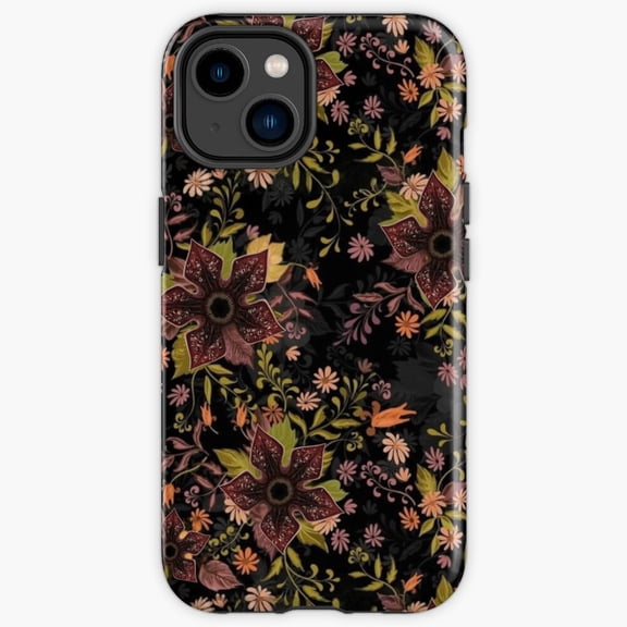 Protective iPhone Case Demogorgon Floral Monster Flower Crossover Heavy Duty Shockproof Hard Shell IP14 Pro Magnetic MagSafe Compatible