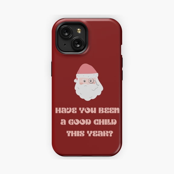 Protective iPhone Case Detective Asking Good Child Quote Phone Case Investigation Santa Slogan Cover IP15 Magnetic MagSafe Compatible