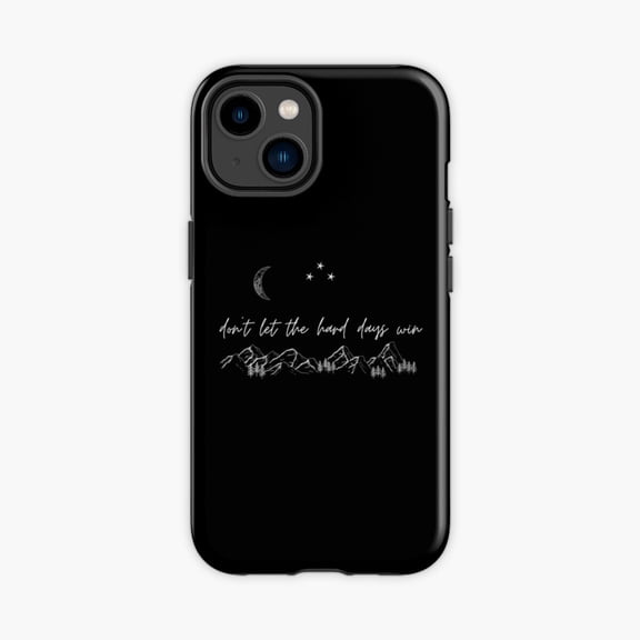 Protective iPhone Case Dont Let The Hard Days Win ACOTAR Moon Design Phone Case IP15 Magnetic MagSafe Compatible