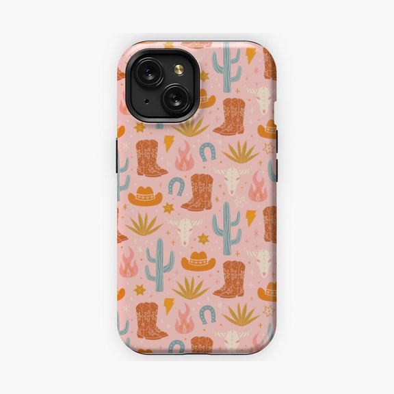 Protective iPhone Case Dream Western Inspired Quote Phone Case Inspirational Country Style Slim Cover IP15 Magnetic MagSafe Compatible