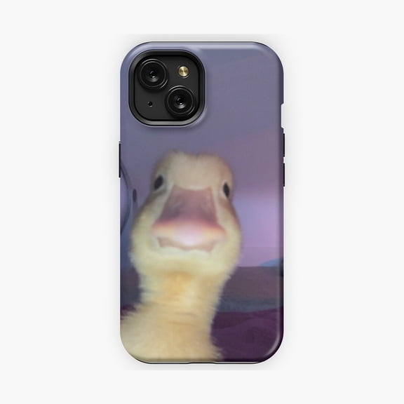 Protective iPhone Case Duck Selfie Phone Case Playful Animal Design IP13/14 Magnetic MagSafe Compatible