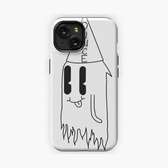 Protective iPhone Case Dummy Ghost Whimsical Melancholy Training Target Apparition Character Art Phone Case Layout Design IP16 Magnetic MagSafe Compatible
