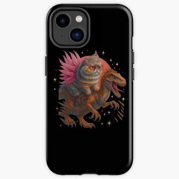 Protective iPhone Case Dungeon Crawler Donut Royalty Tiara Crown Slogan Character Shield IP13/14 Magnetic MagSafe Compatible