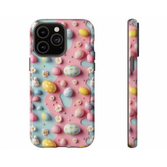 Protective iPhone Case Egg Phone Case Cute Spring Seasonal Cover IP13/14 Magnetic MagSafe Compatible