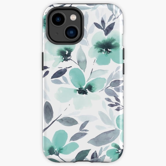 Protective iPhone Case Espirit Mint Pastel Sage Green Solid Plain Color Heavy Duty Shockproof Hard Shell IP16 Magnetic MagSafe Compatible