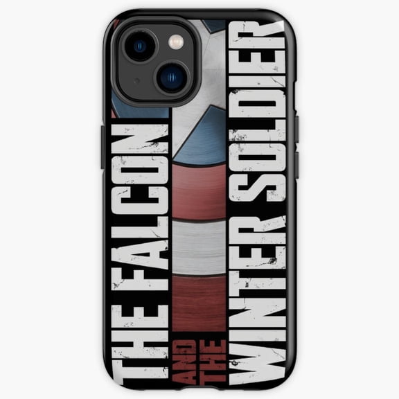 Protective iPhone Case Falcon Hero Wings Shield Airborne Defender Graphic Phone Case IP15 Magnetic MagSafe Compatible