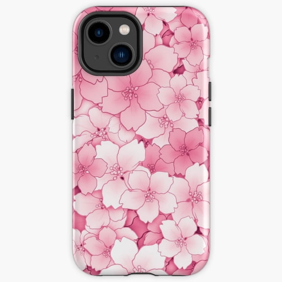 Protective iPhone Case Falling Sakura Cherry Blossom Japanese Spring Festival Heavy Duty Shockproof Hard Shell IP16 Magnetic MagSafe Compatible
