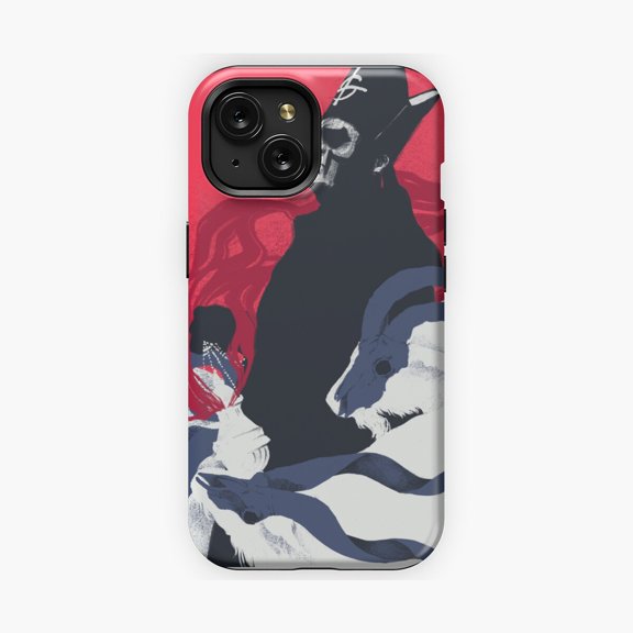Protective iPhone Case Fantasy Inspired Design Character Art Phone Case Layout IP15 Magnetic MagSafe Compatible