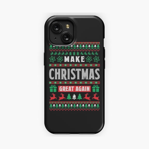 Protective iPhone Case Festive Winter Quote Protective Phone Case Elegant Season Script Lettering Matte Shield IP13 Pro Magnetic MagSafe Compatible
