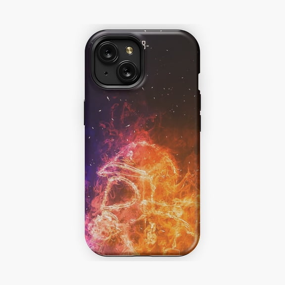 Protective iPhone Case Firefighter Symbol Protective Design Phone Case Fire Dept Badge Pattern Shell IP13/14 Magnetic MagSafe Compatible