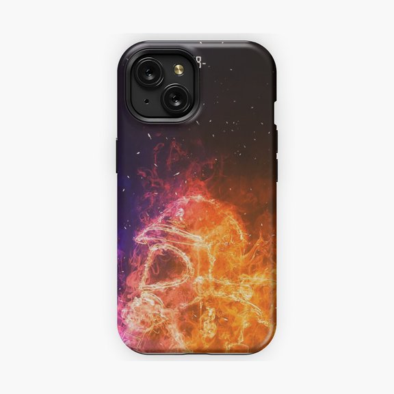 Protective iPhone Case Firefighter Symbol Protective Design Phone Case Fire Dept Badge Pattern Shell IP15 Magnetic MagSafe Compatible