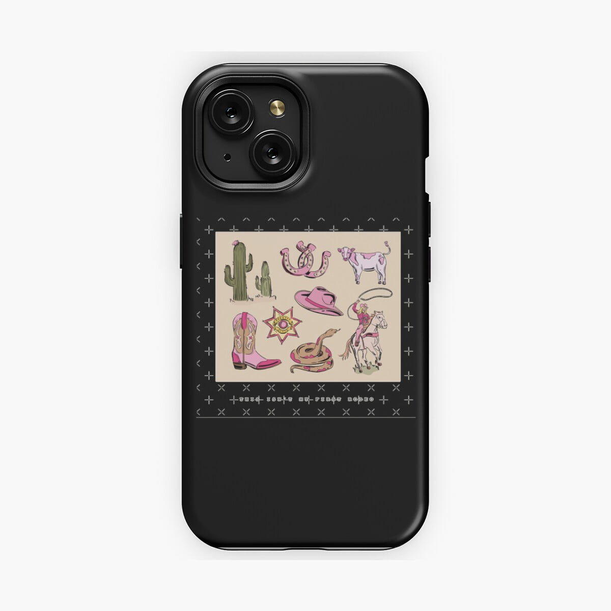 First Rodeo Signage Protective iPhone Case First Rodeo Western Quote Phone Case IP13/14 ...