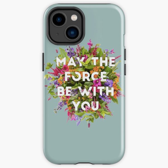 Protective iPhone Case Floral Force Vibrant Multi Blossom Botanical Mandalas Heavy Duty Shockproof Hard Shell IP13/14 Magnetic MagSafe Compatible